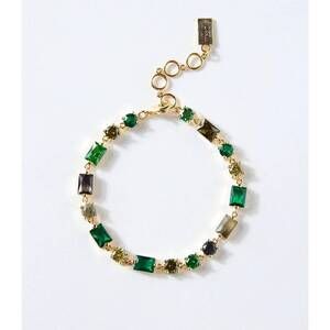 NEW NATIVE GEM emerald city crystal bracelet in green